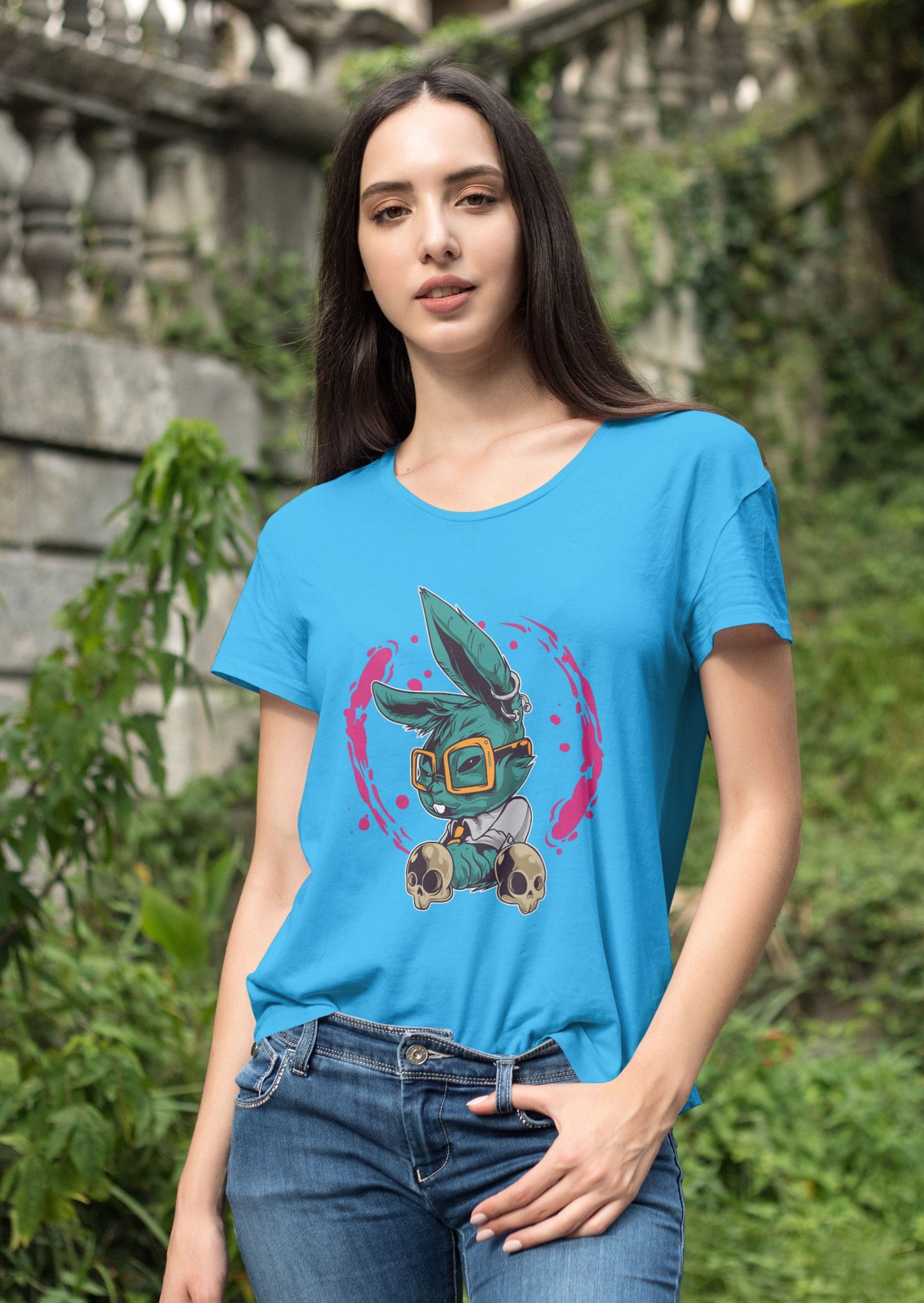 Rabbit design t shirt
