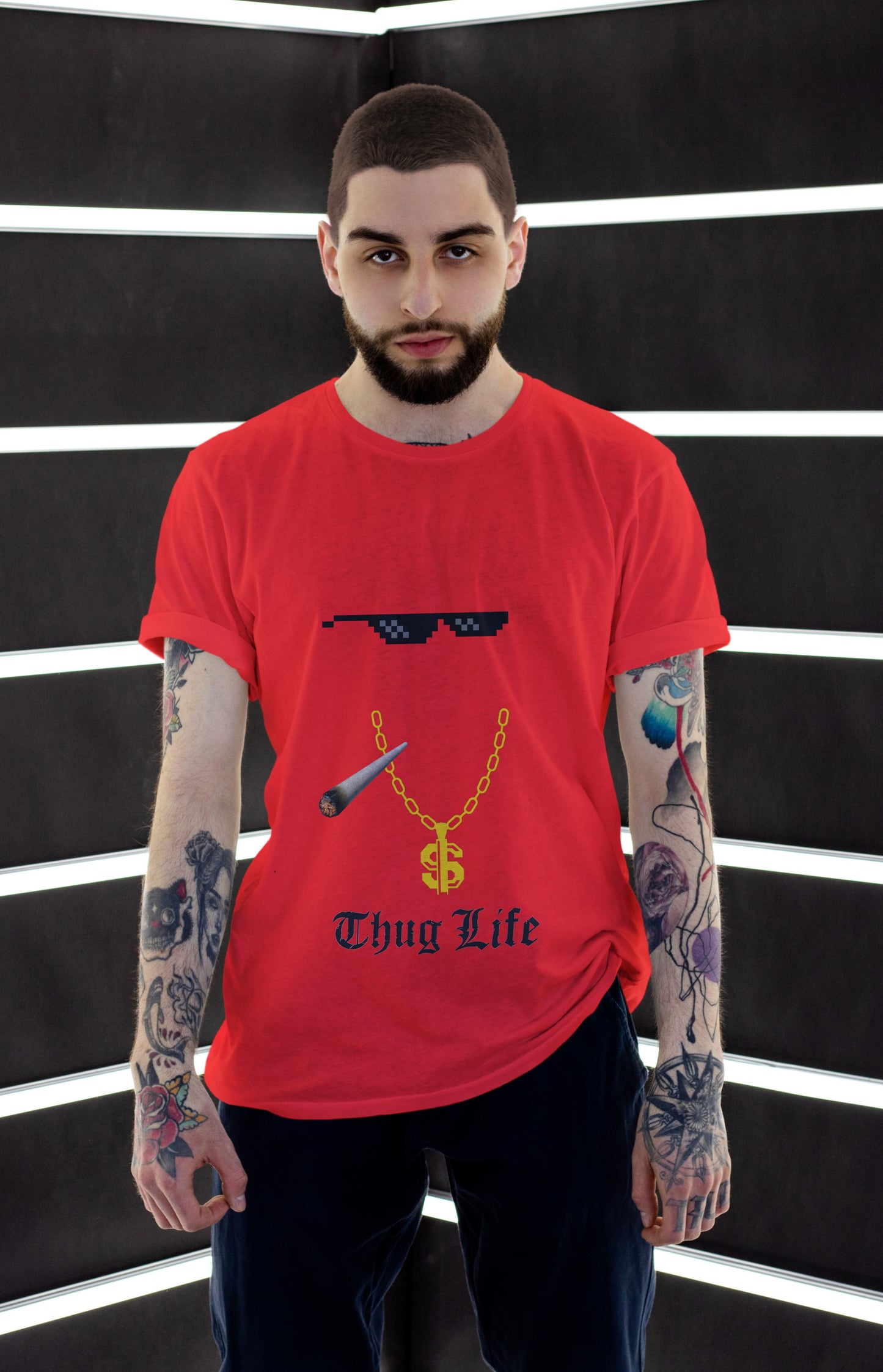 Thug Life Design T-shirt