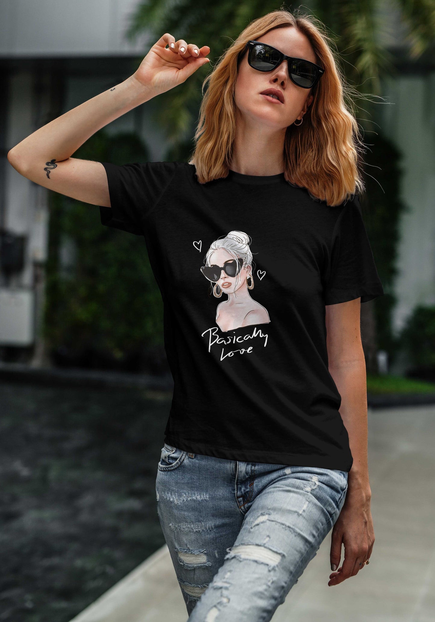 Basically Love Design T-shirt
