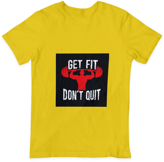 Get Fit Don't Quit Design T-shirt