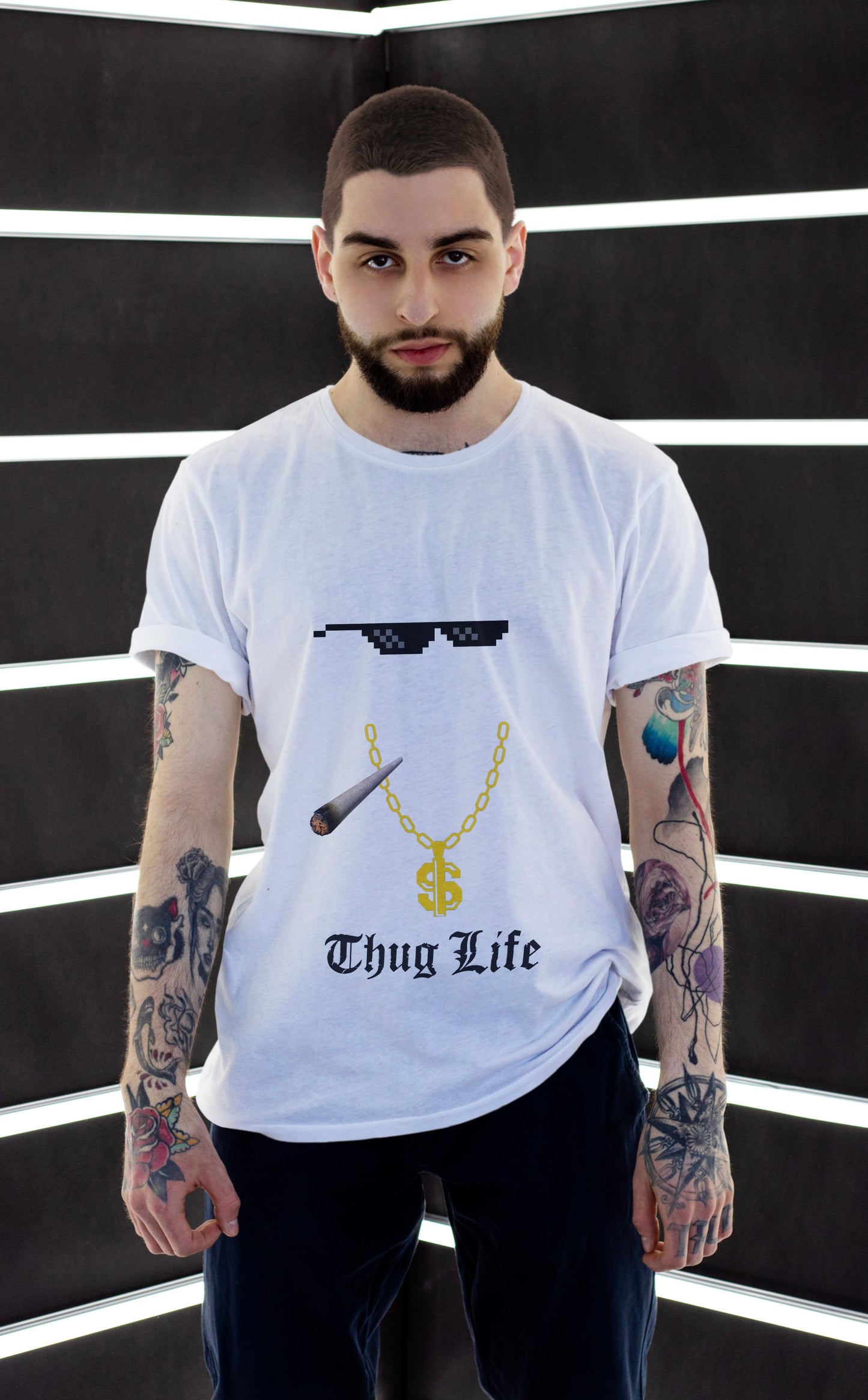 Thug Life Design T-shirt