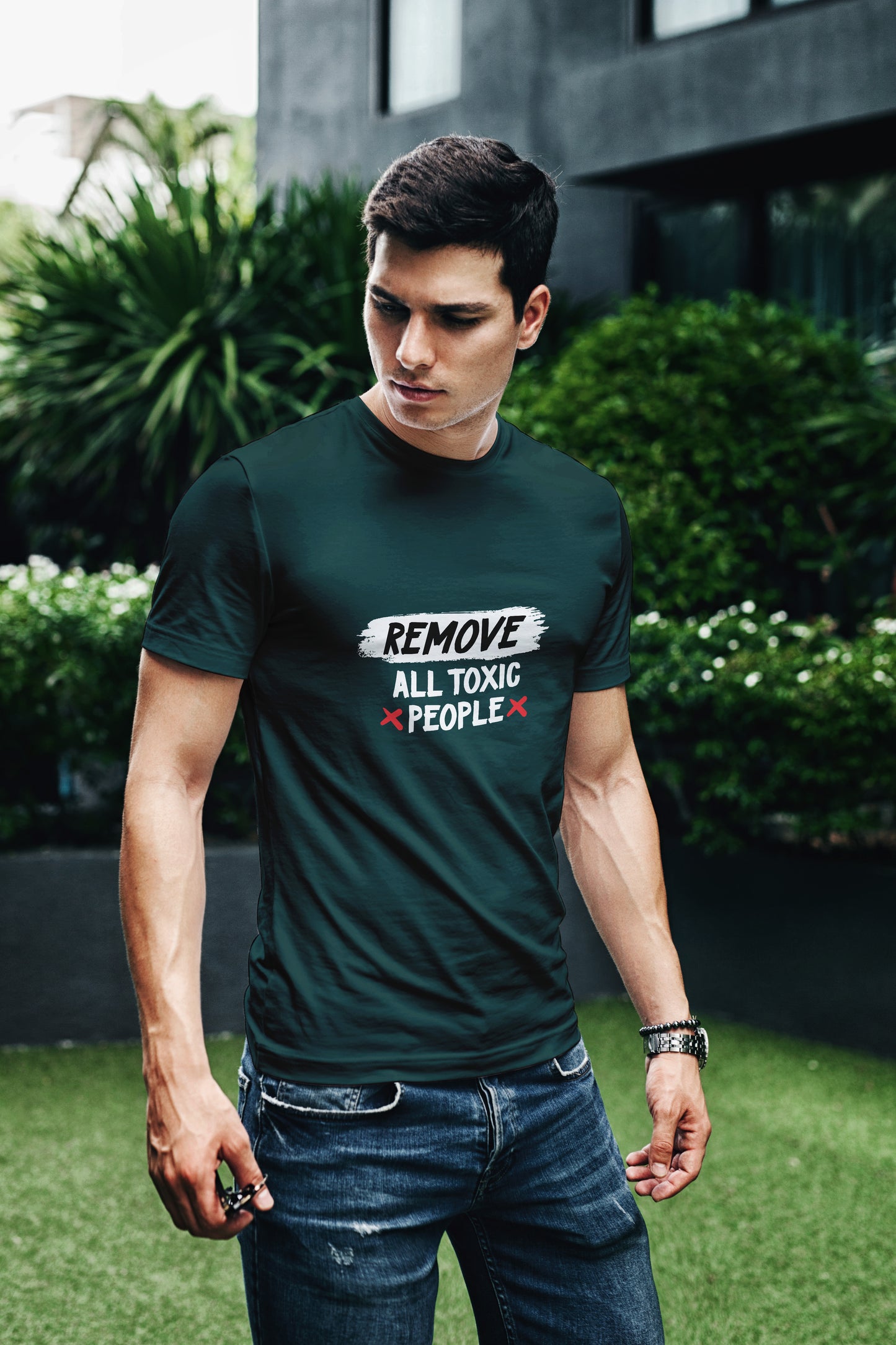Remove all toxic people design T shirt