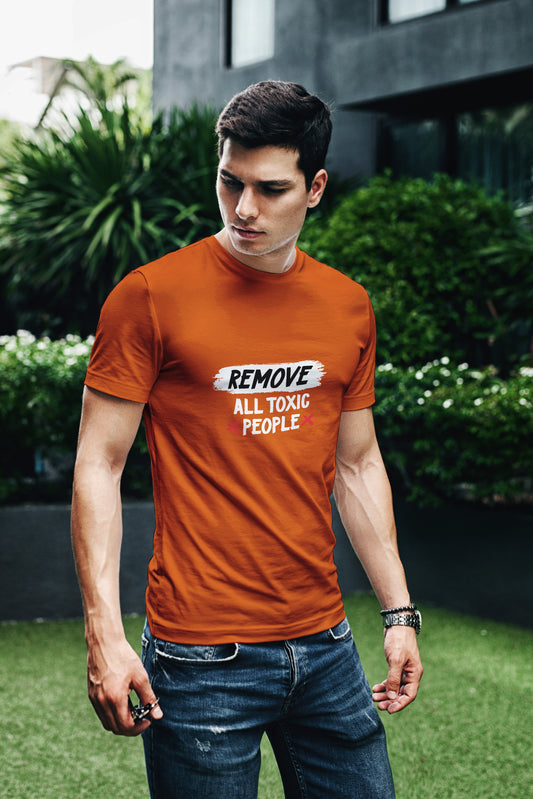 Remove all toxic people design T shirt