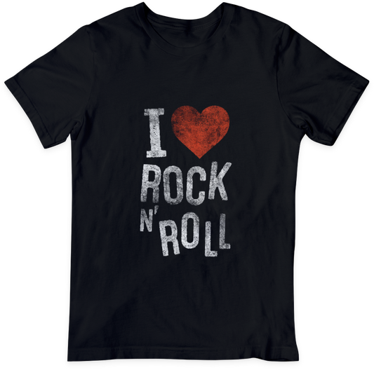 I Love Rock & Roll Design T-shirt