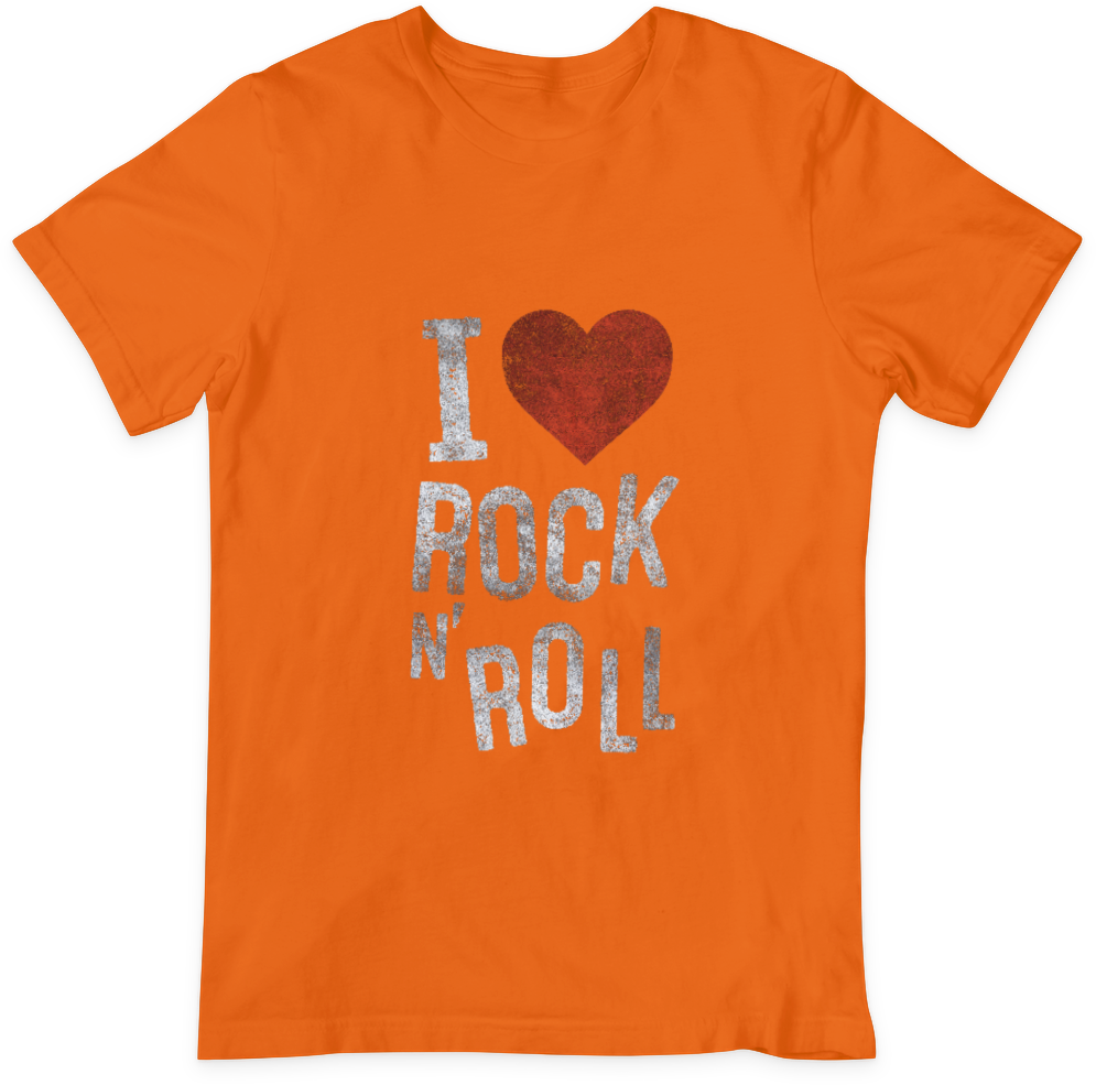 I Love Rock & Roll Design T-shirt